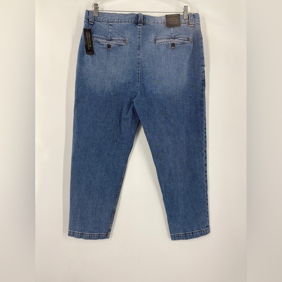 Banana republic Men’s Pleated Fit Blue Jeans 36x30 - Picture 4 of 7